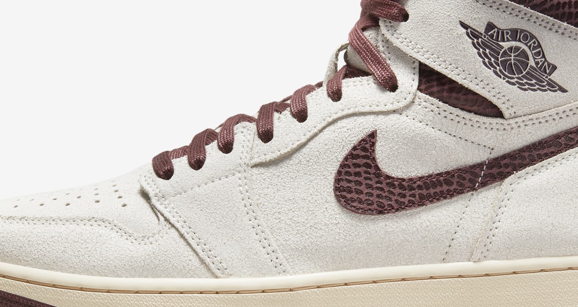 Air Jordan 1 x A Ma ManiÃ©re 'Sail and Burgundy' (DO7097-100) Release Date. Nike SNKRS
