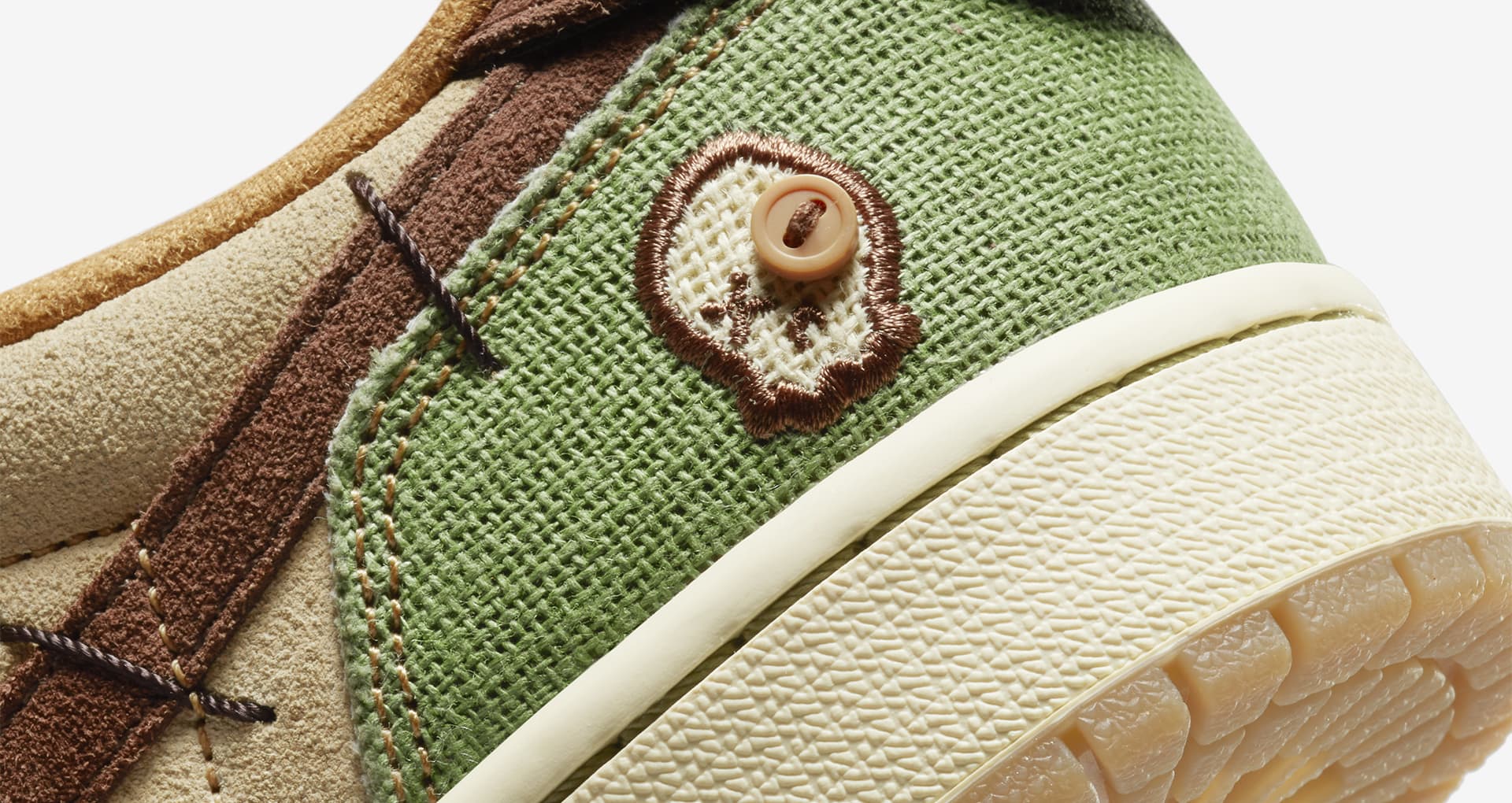 air jordan low flax and oil green