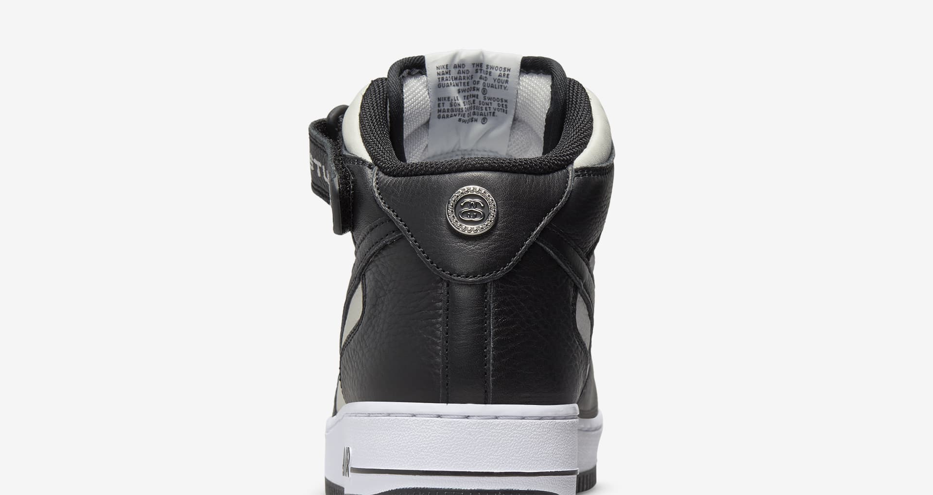 NIKE公式】エア フォース 1 MID x ステューシー 'Black and Light Bone 