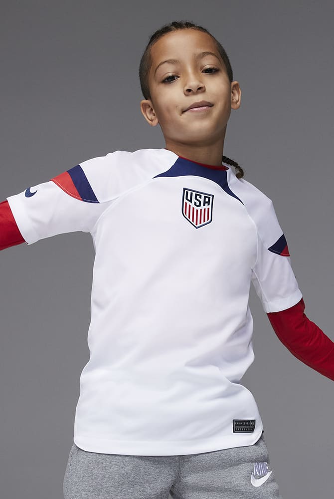 Nike Korea 2022 Stadium Home Big Kids' Dri-FIT Soccer Jersey