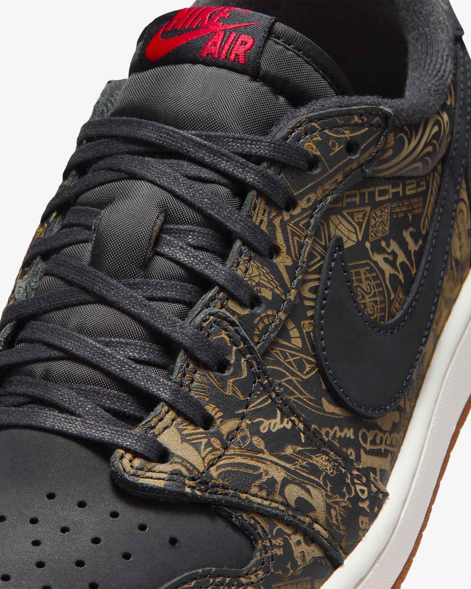Air Jordan 1 Retro Low OG "Laser" Black/Palomino/Summit White/Multi-Color