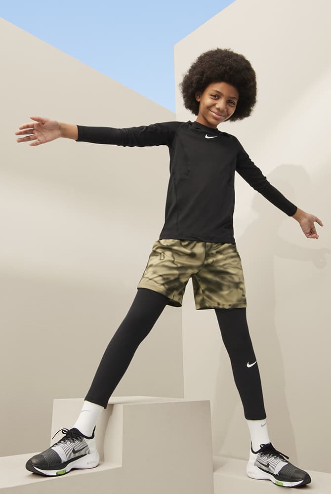 NIKE公式】ナイキ プロ ジュニア (ボーイズ) Dri-FIT ロングスリーブ