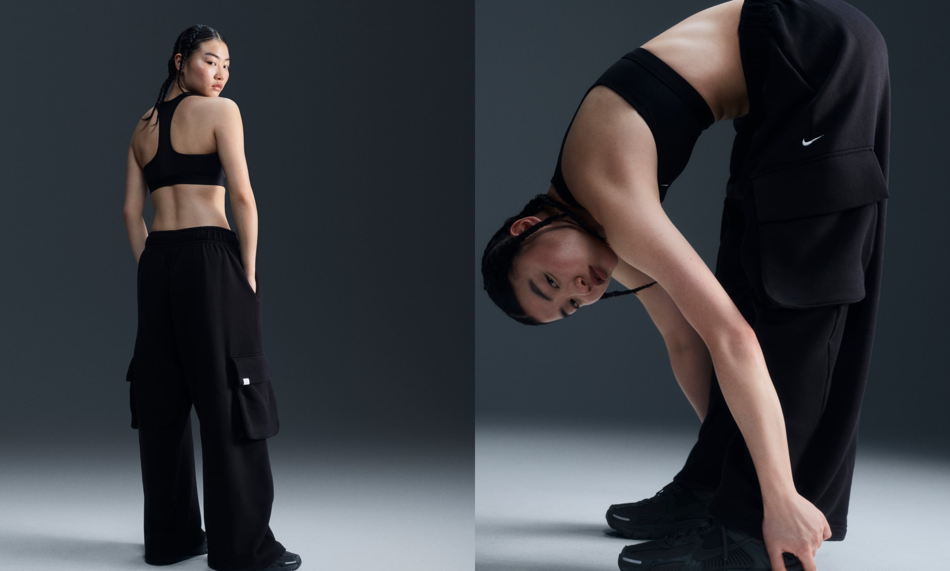 Nike Sportswear Women's Low-Rise Oversized French Terry Open-Hem Pants