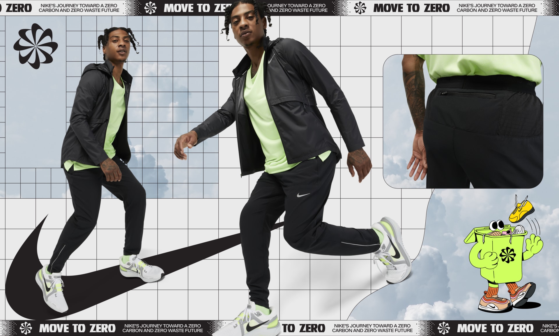 New Nike Wild Run Phenom Pants 2 Men's XX-Large Navy Neon Green –  PremierSports
