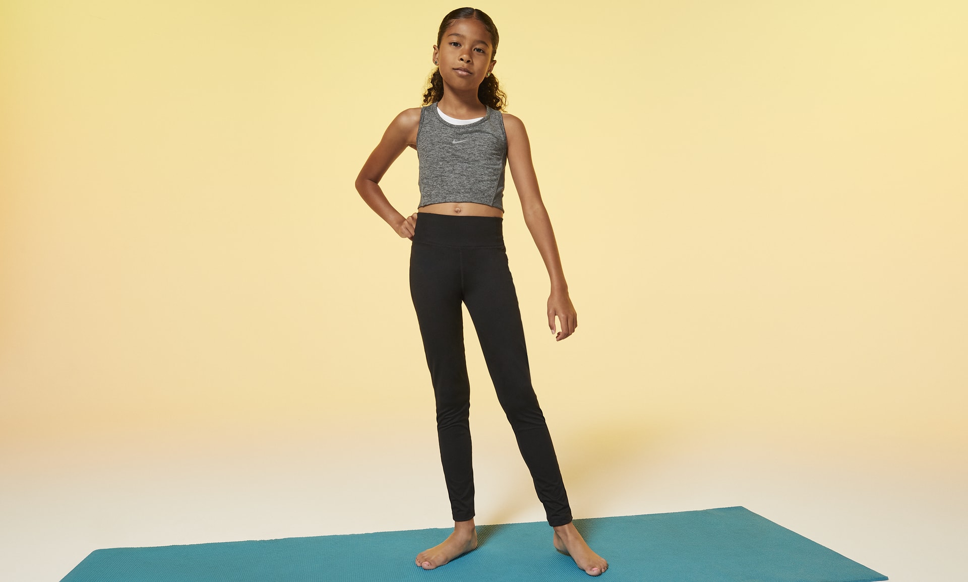 Nike Dry Girls Pink Dri-fit Athletic Leggings Stretch Sweats Yoga Pants M(6)  