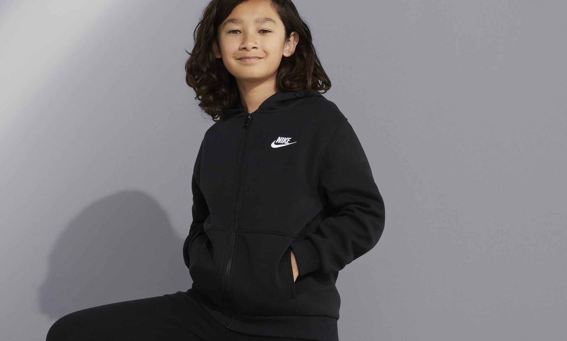Nike Sportswear Club Fleece Big Kids' Full-Zip Hoodie. Nike.com