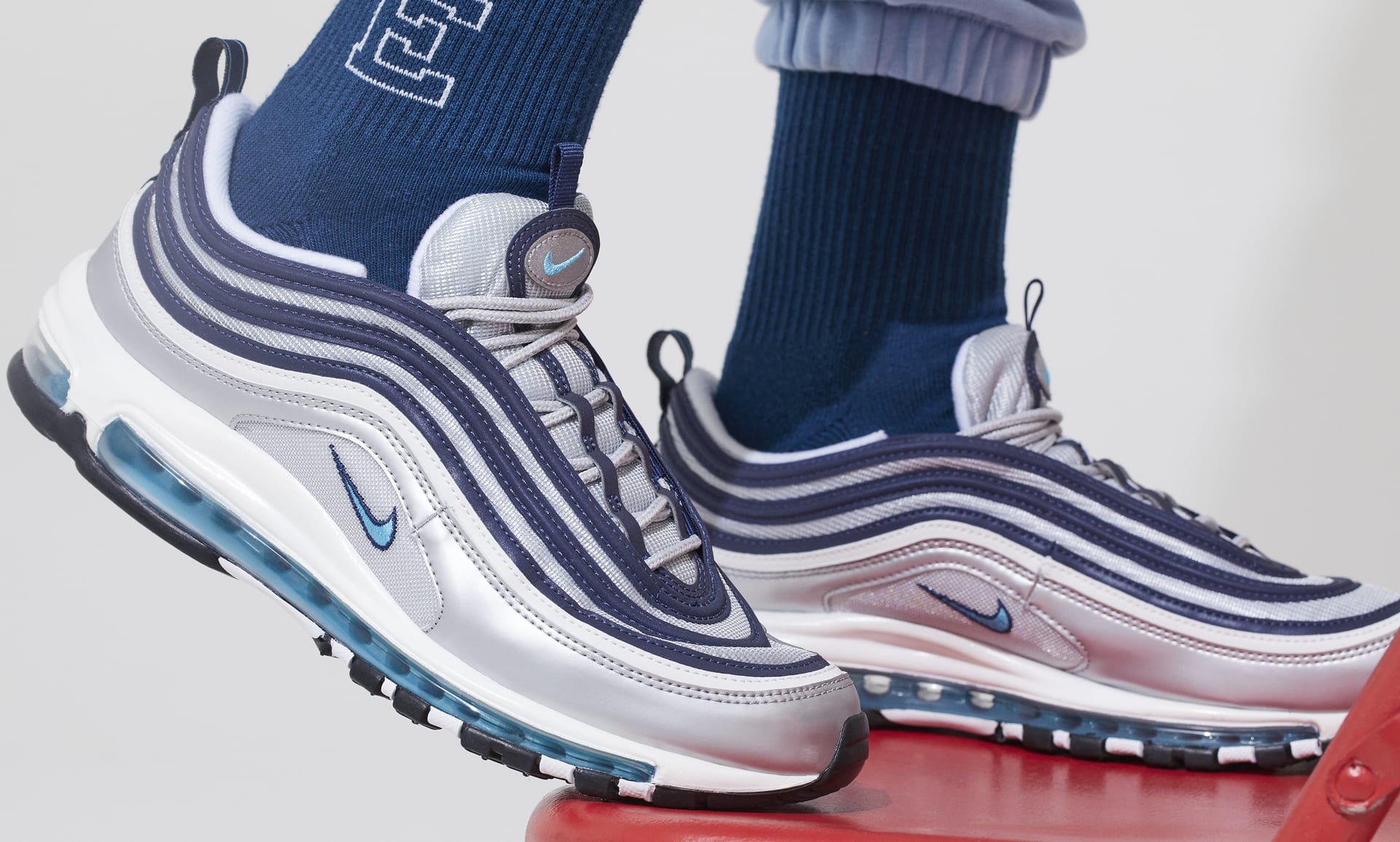 Nike Air red white and blue air max 97 Max 97 By You Custom Men's Shoe. Nike.com