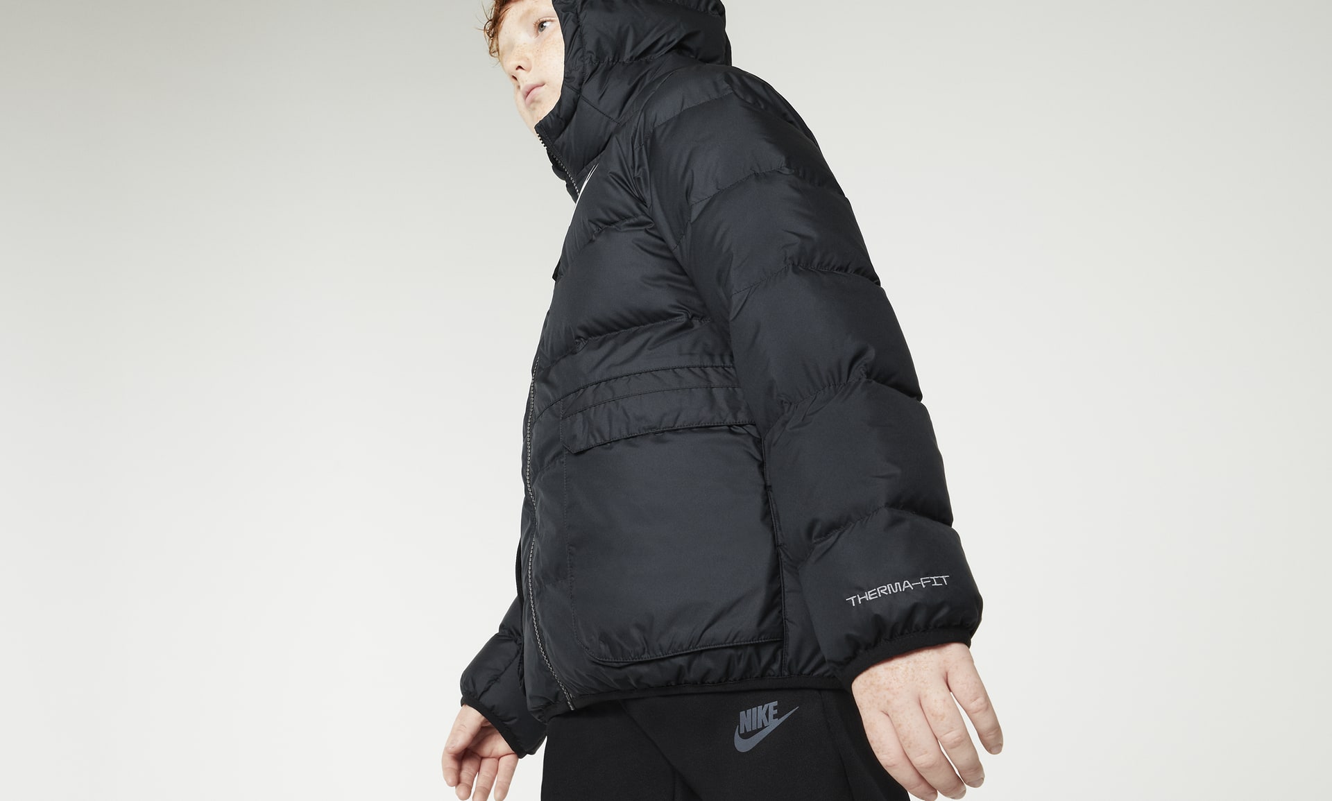 Nike Sportswear Big Therma-FIT Kids\' Jacket. Down-Fill