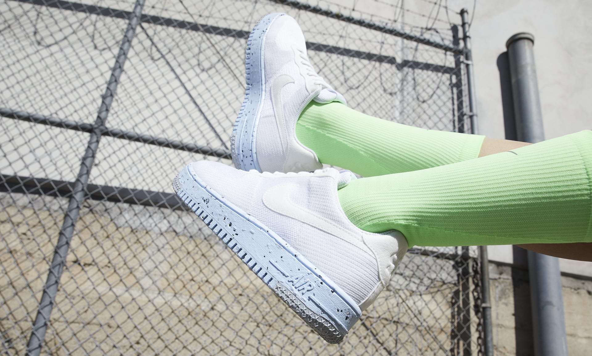 air force 1 crater flyknit white