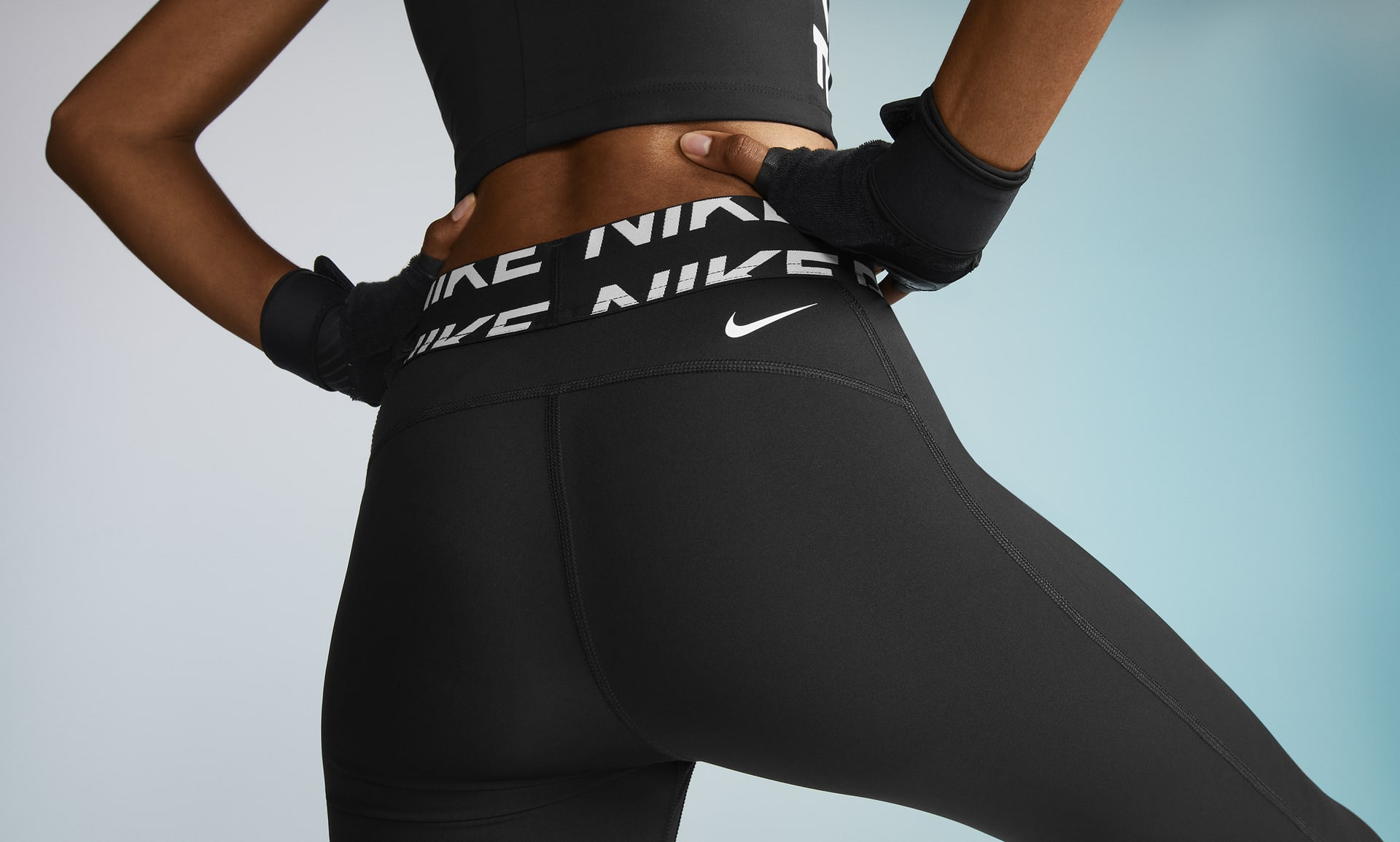 Leggings con gr fico de tiro medio para mujer Nike Pro. Nike MX