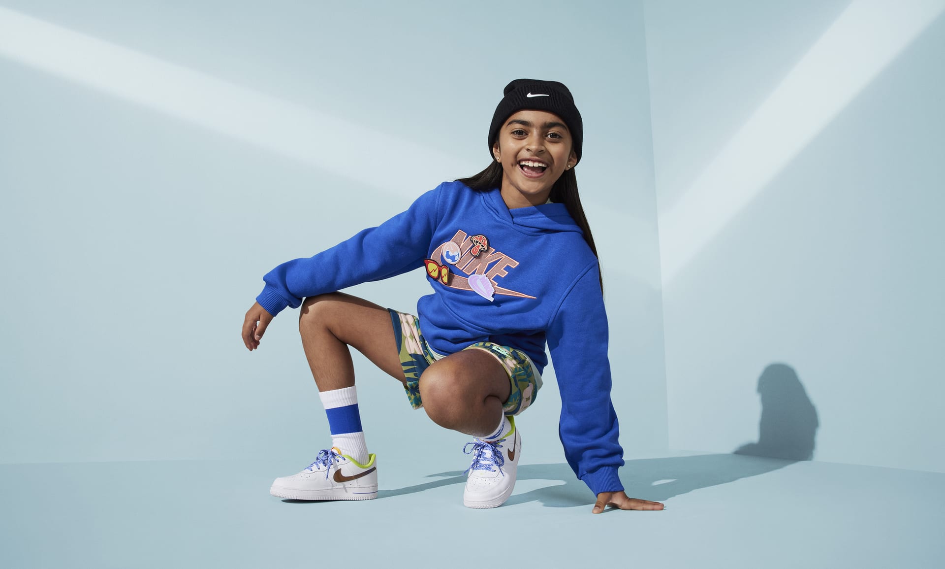 Bonnet Nike Peak Standard Cuff Swoosh Rose pour Enfant