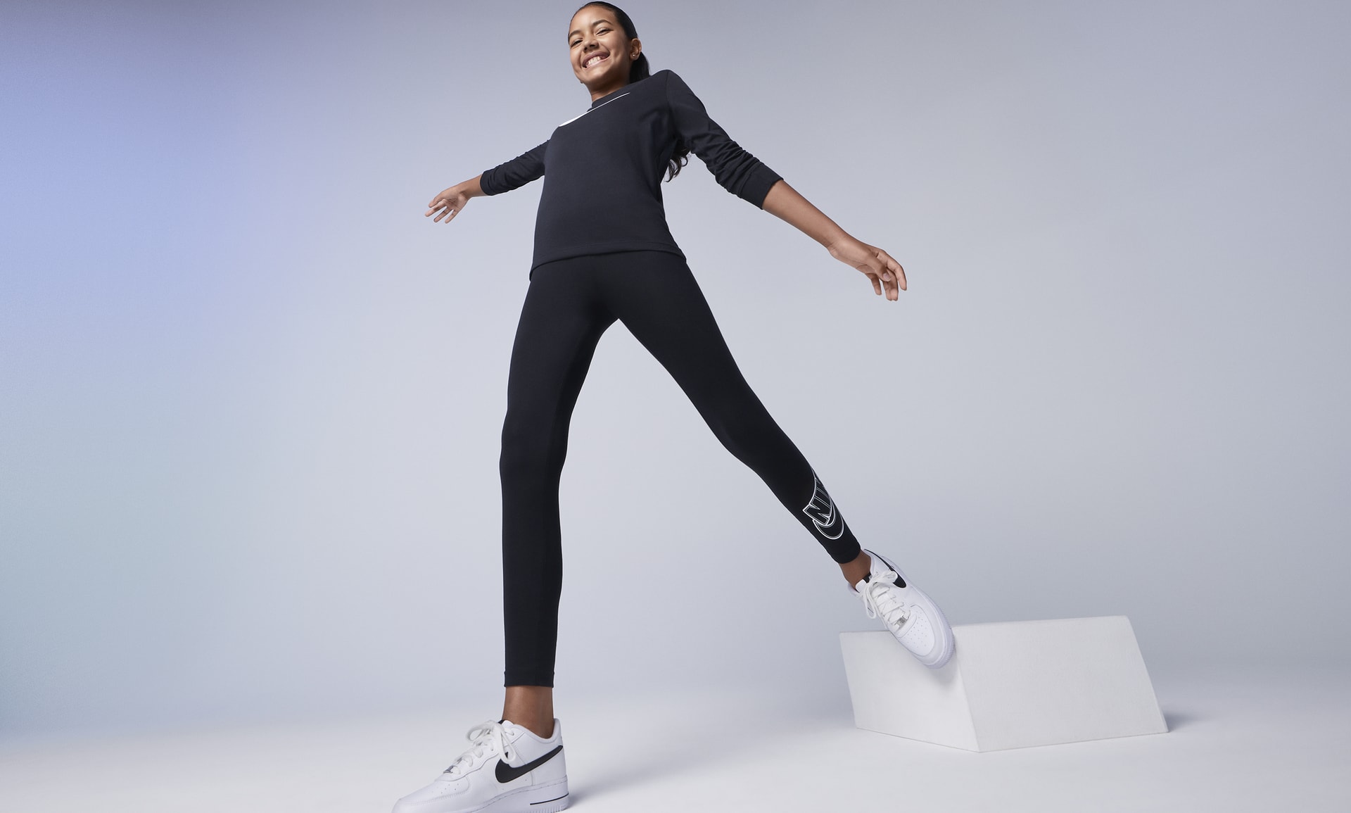 Big Sportswear (Girls\') Leggings. Kids\' Graphic Nike Favorites