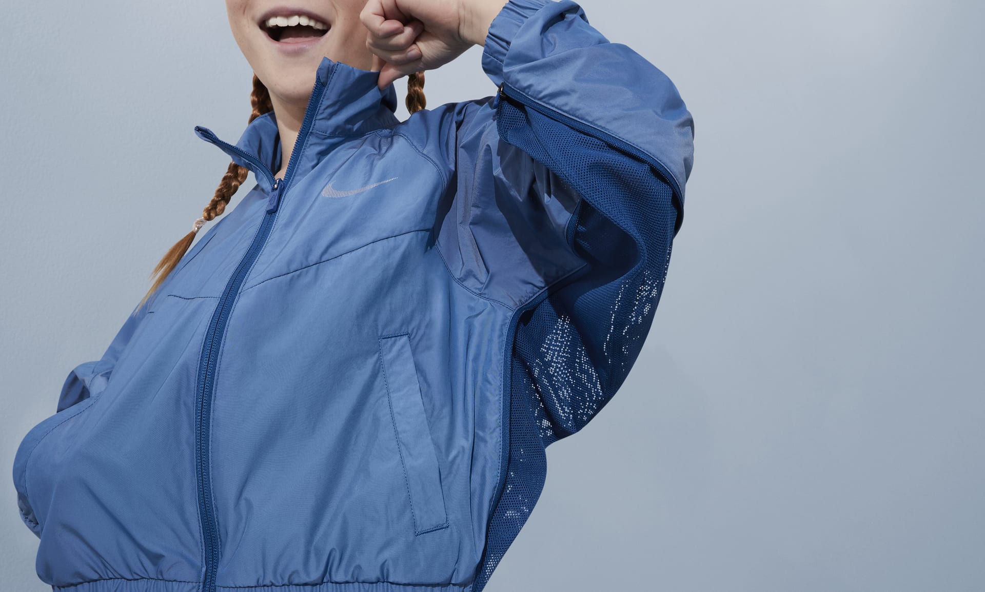 Nike windbreaker clearance women blue