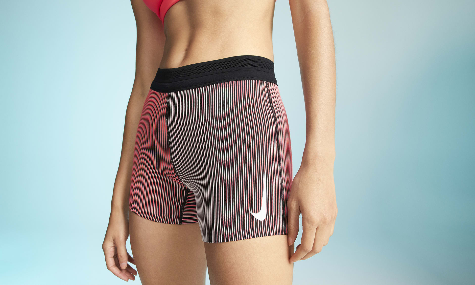 Nike Women's AeroSwift Tight Running Shorts, Size: Medium, Black