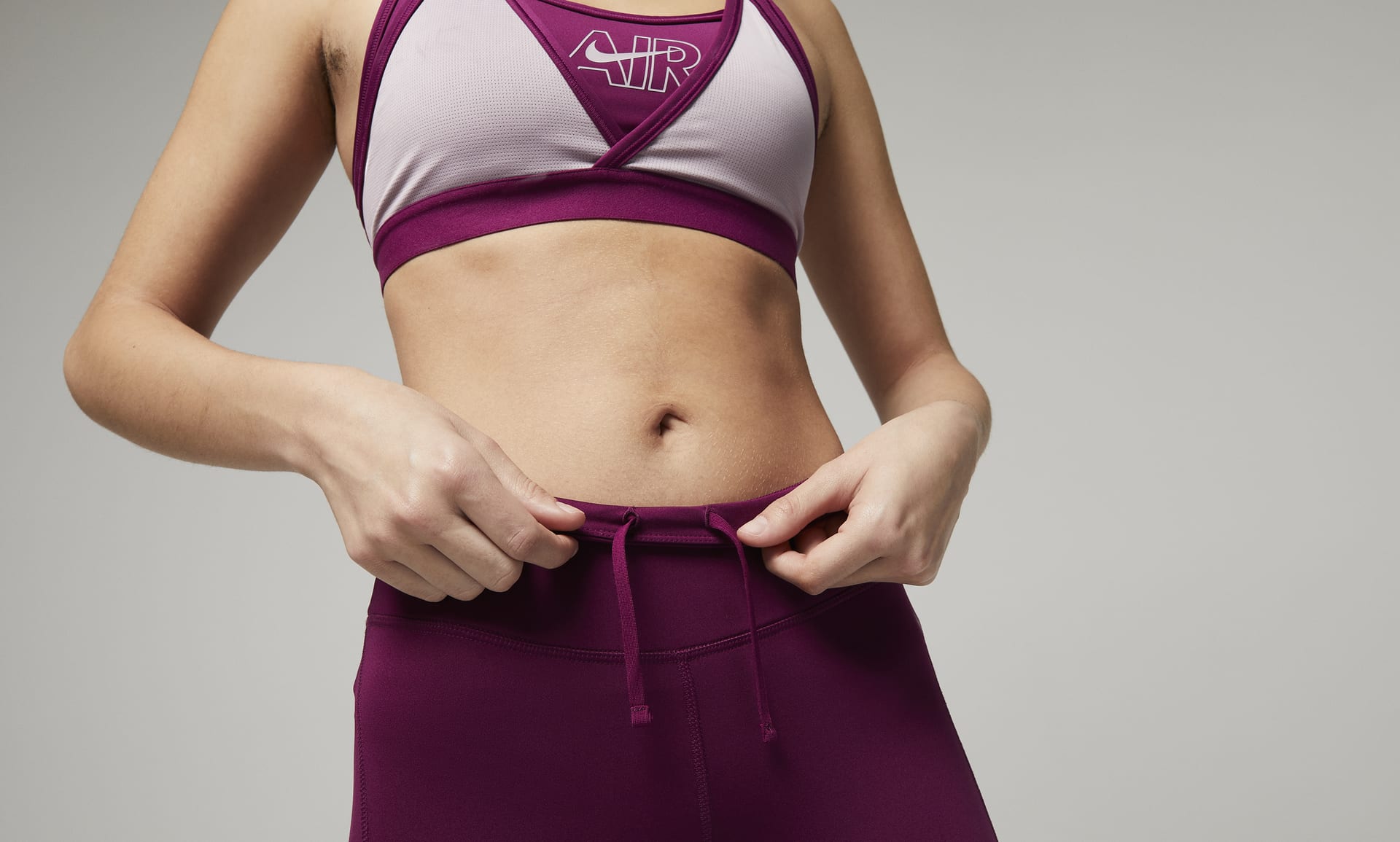 Nike Women's Fast Crop Running Leggings Purple Mesh Size L NWT CZ9238-573