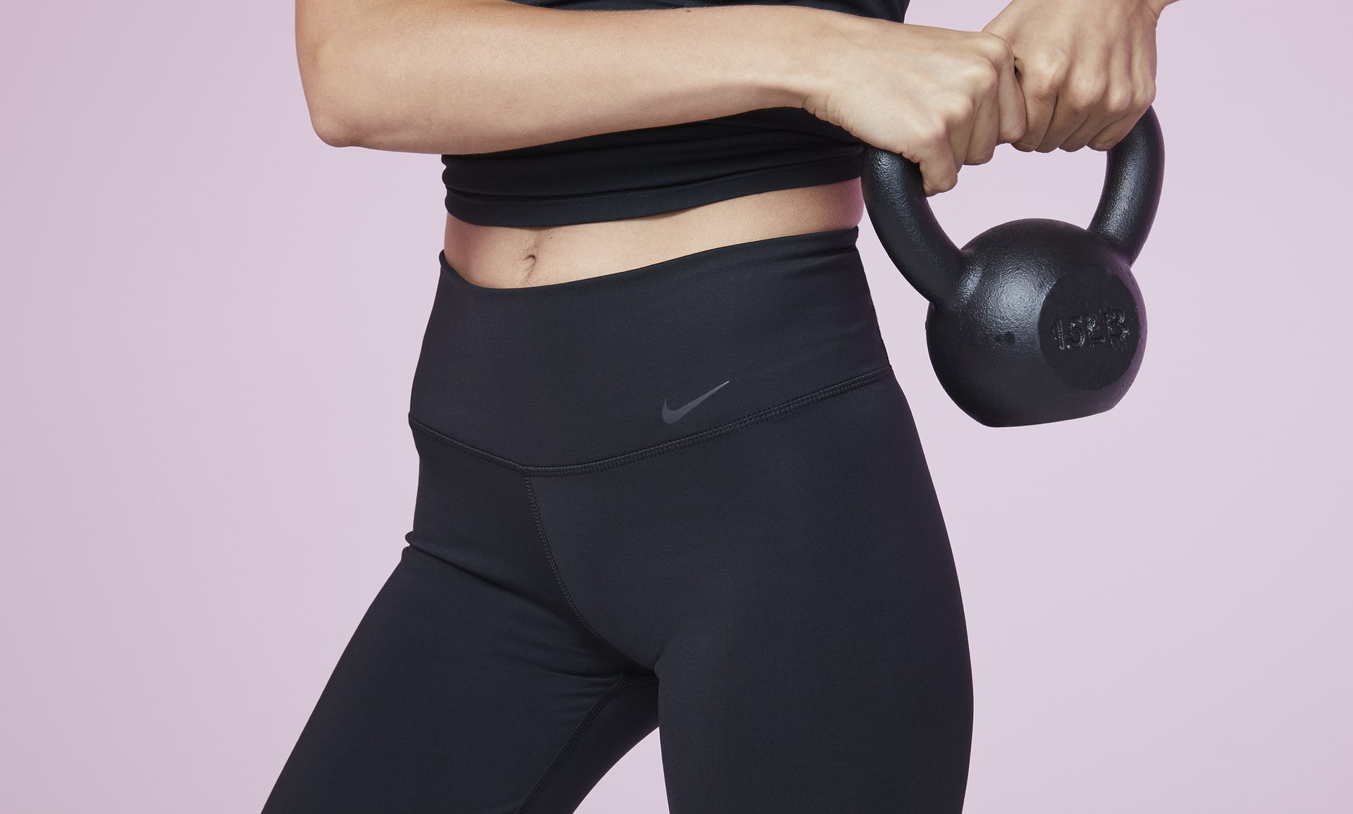Nike Power Γυναικείο Παντελόνι Φόρμας Μαύρο DM1191-010