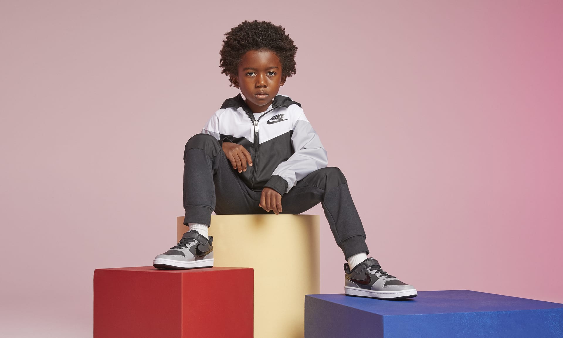 Nike Kids' Court Borough 2 Low Top Sneaker Big Kid