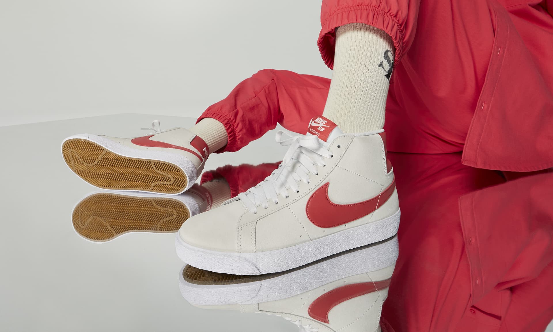 Nike sb blazer high on sale blanco