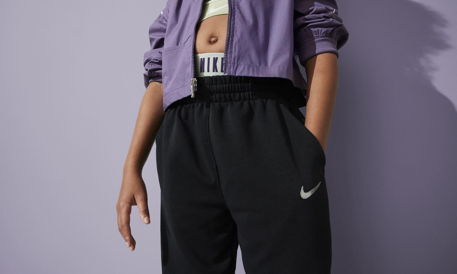 Loose-fit fleece jogger