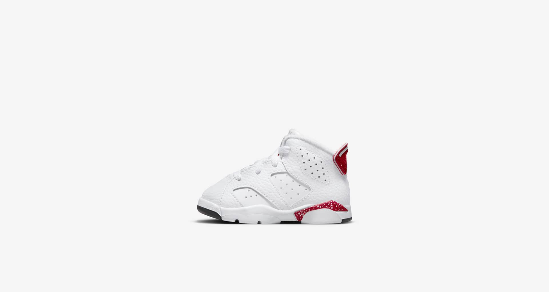 red and white air jordan 6