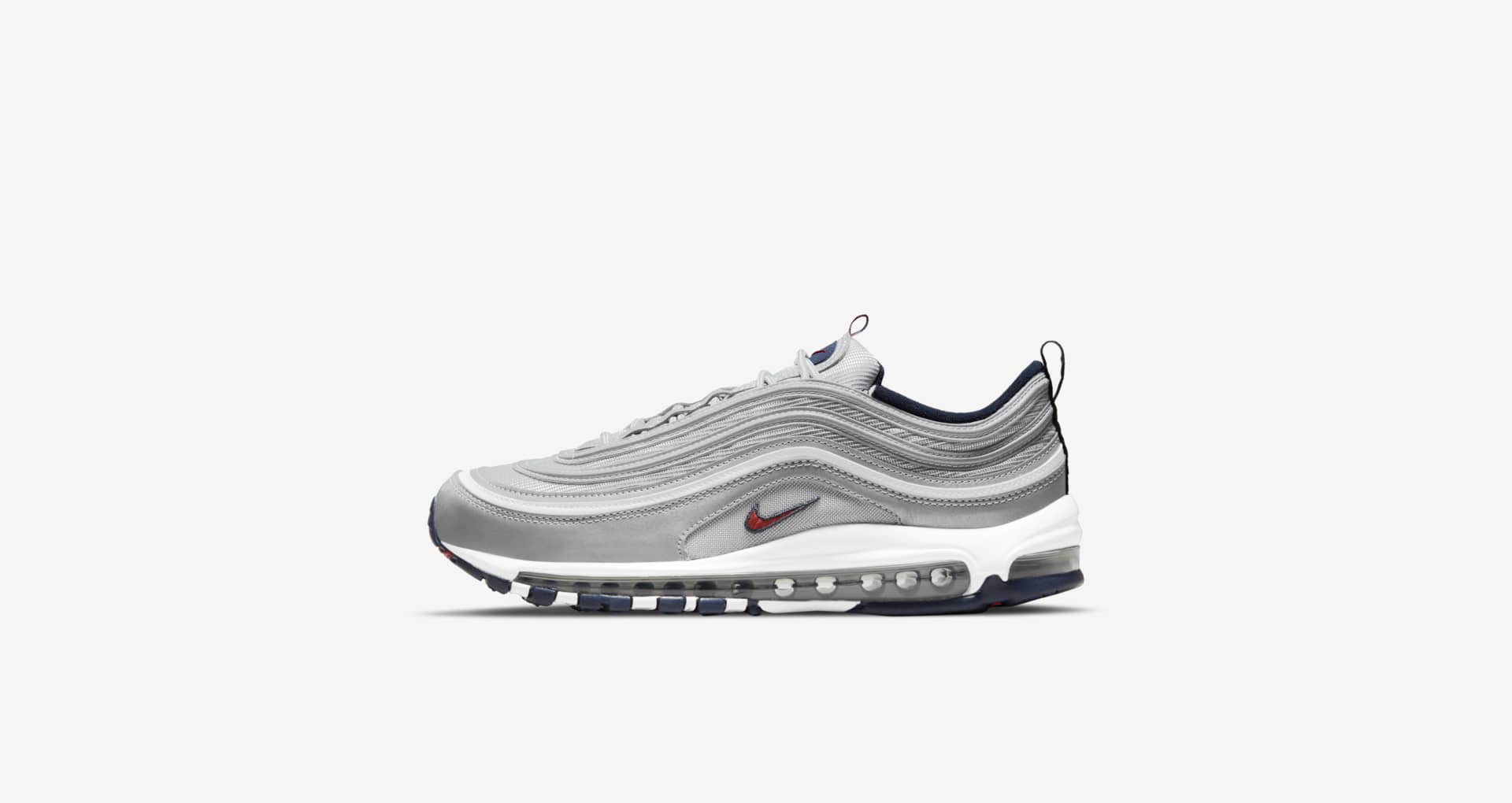 Nike Mens Air Max 97 OG Puerto Rico Silver Lace Up Athletic Sneaker Shoes Size 6 Air Max 97  main image 4