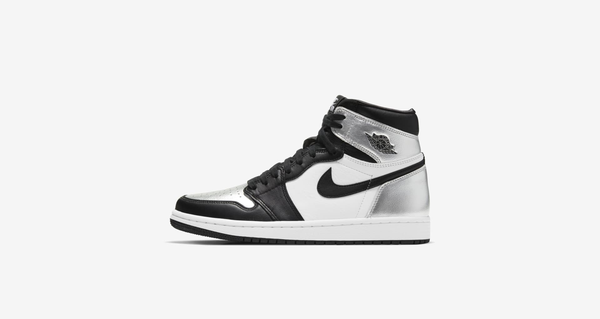 retro high silver toe