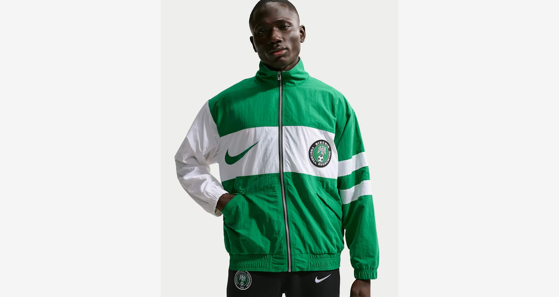 Nigeria 1996 Reissue Men's Nike Soccer Replica Track Jacket