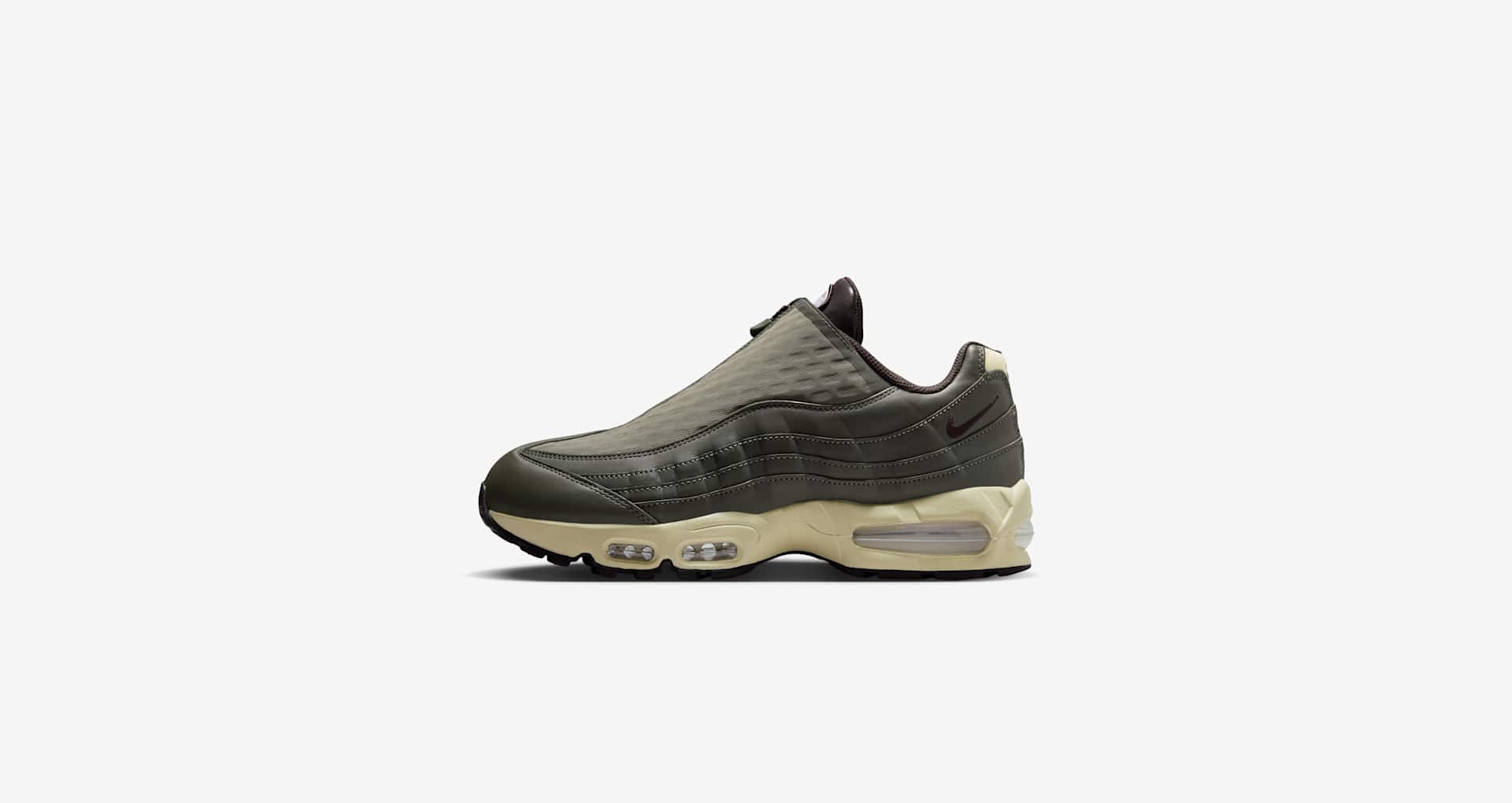 Air Max 95 Big Bubble Zip 'Medium Olive and Alabaster' (IQ3466-200