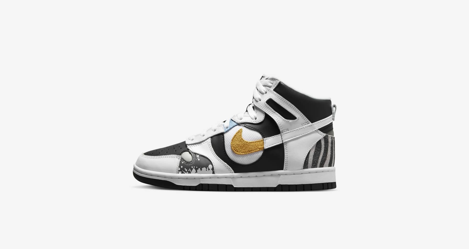 Nike Dunk High ブラック/ホワイト/マルチカラー women-s-dunk-high-white-and-