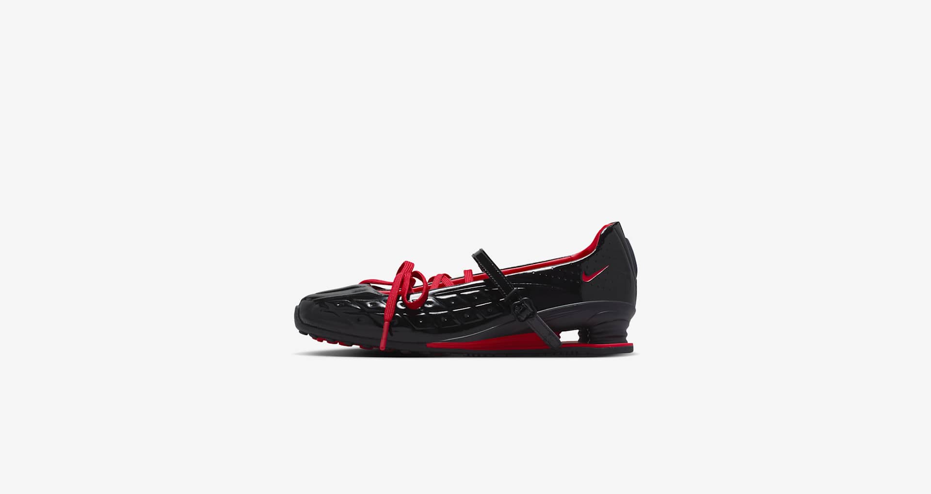 LABELHOOD ×Nike Women's Shox Z Calistra Women's Shox Z Calistra x LABELHOOD 'Black and University Red