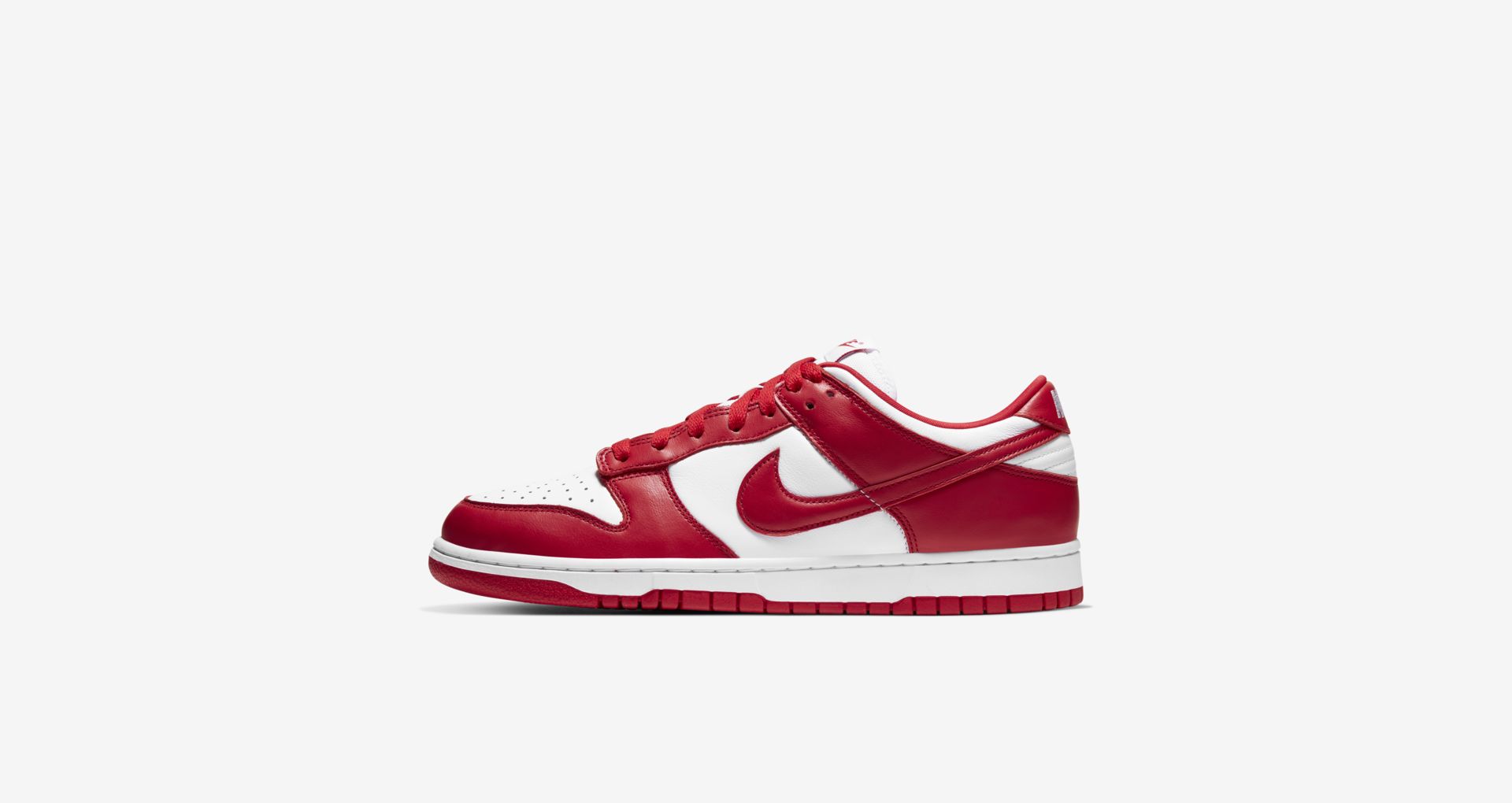 Dunk Low 'White and University Red' (CU1727-100) Release Date