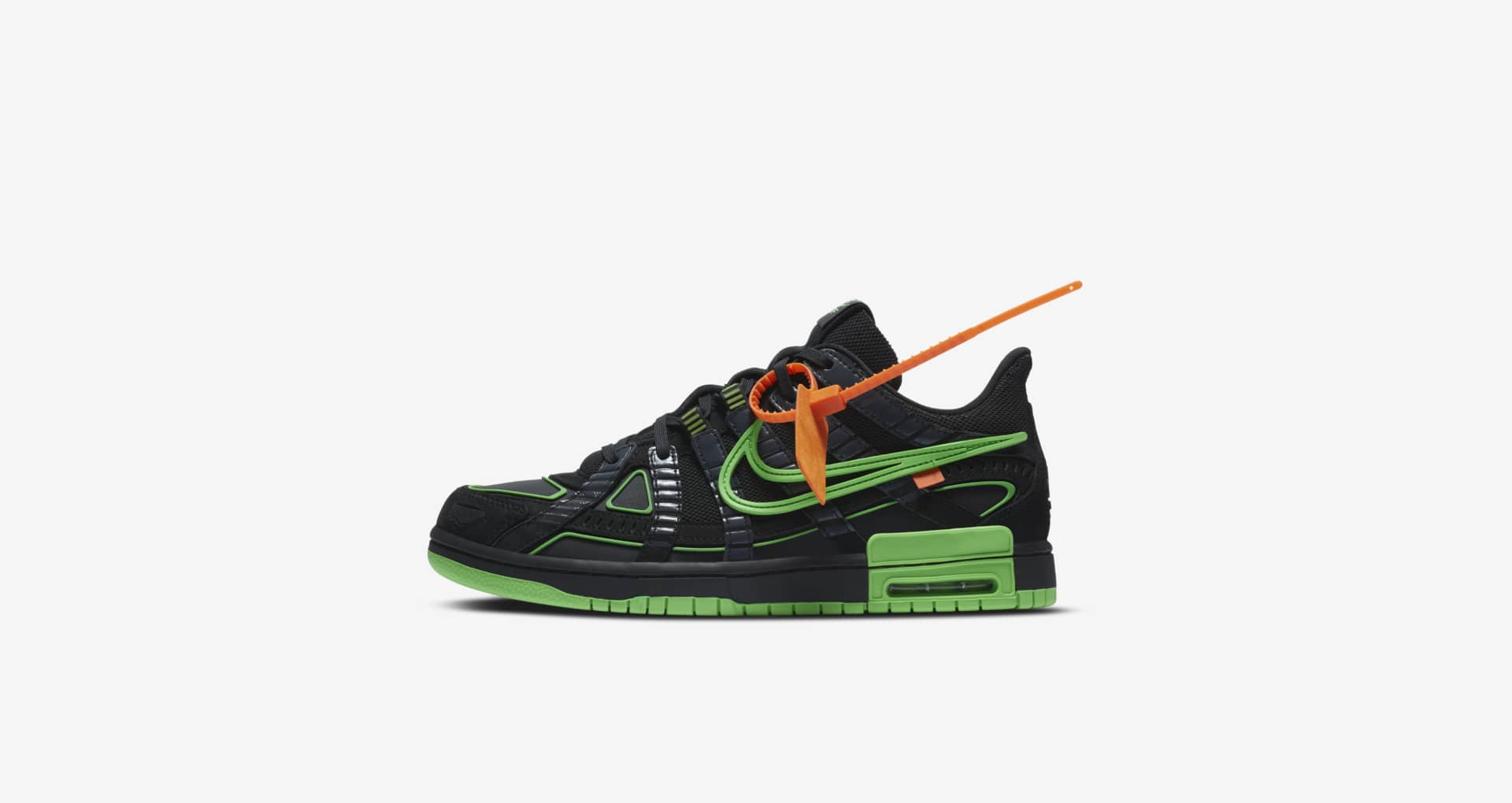 off white sb dunk green