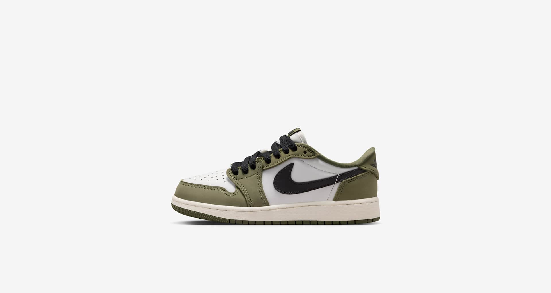 【✨良品✨】Nike Air Jordan MA-1 XXL Big Kids' Air Jordan 1 Low 'Medium Olive and Summit White' (HQ6999