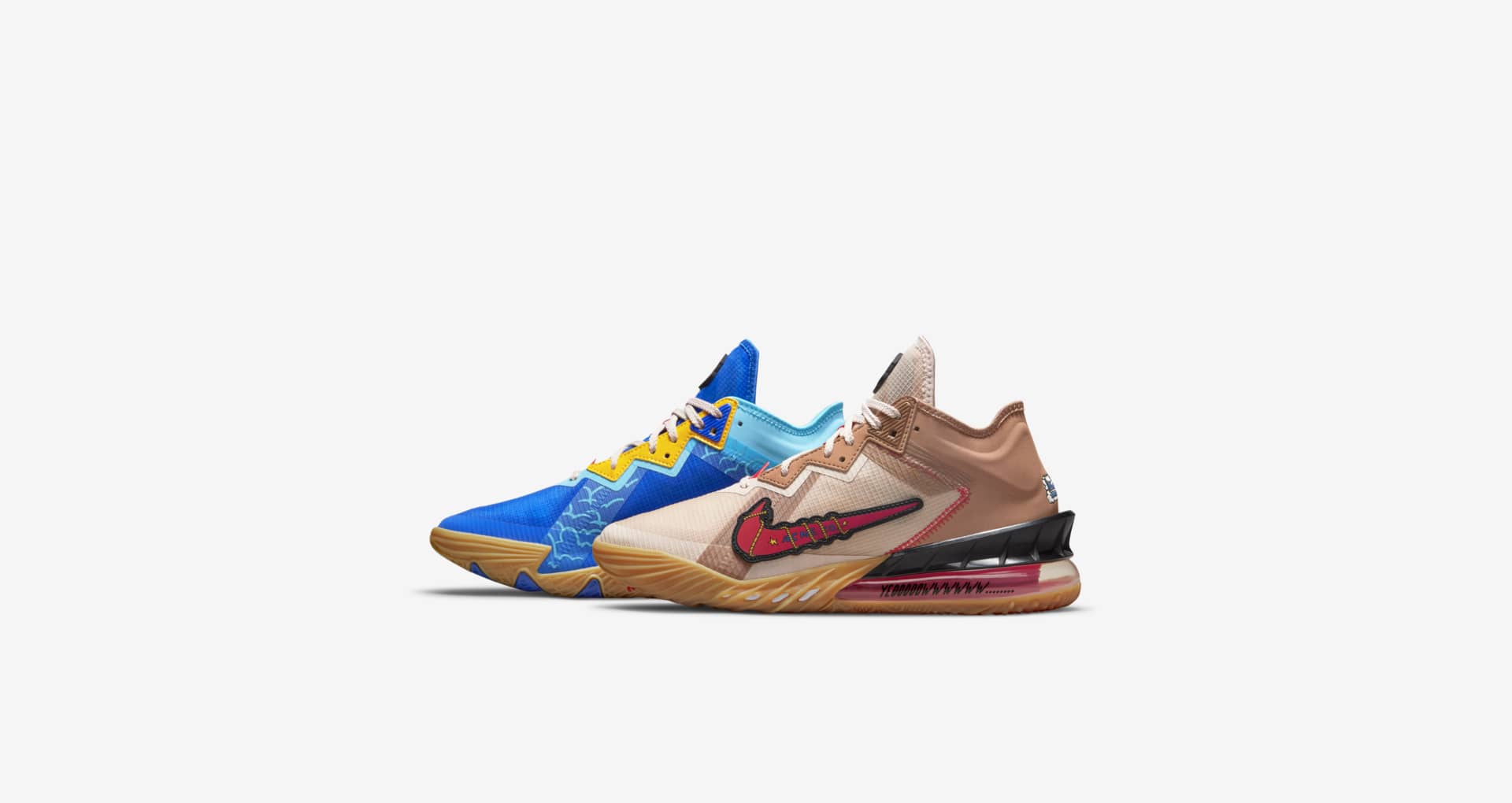Nike Lebron XVIII Low バスケットシューズ レッド/イエロー Nike Lebron XVIII Low バスケットシューズ レッド/イエロー Nike