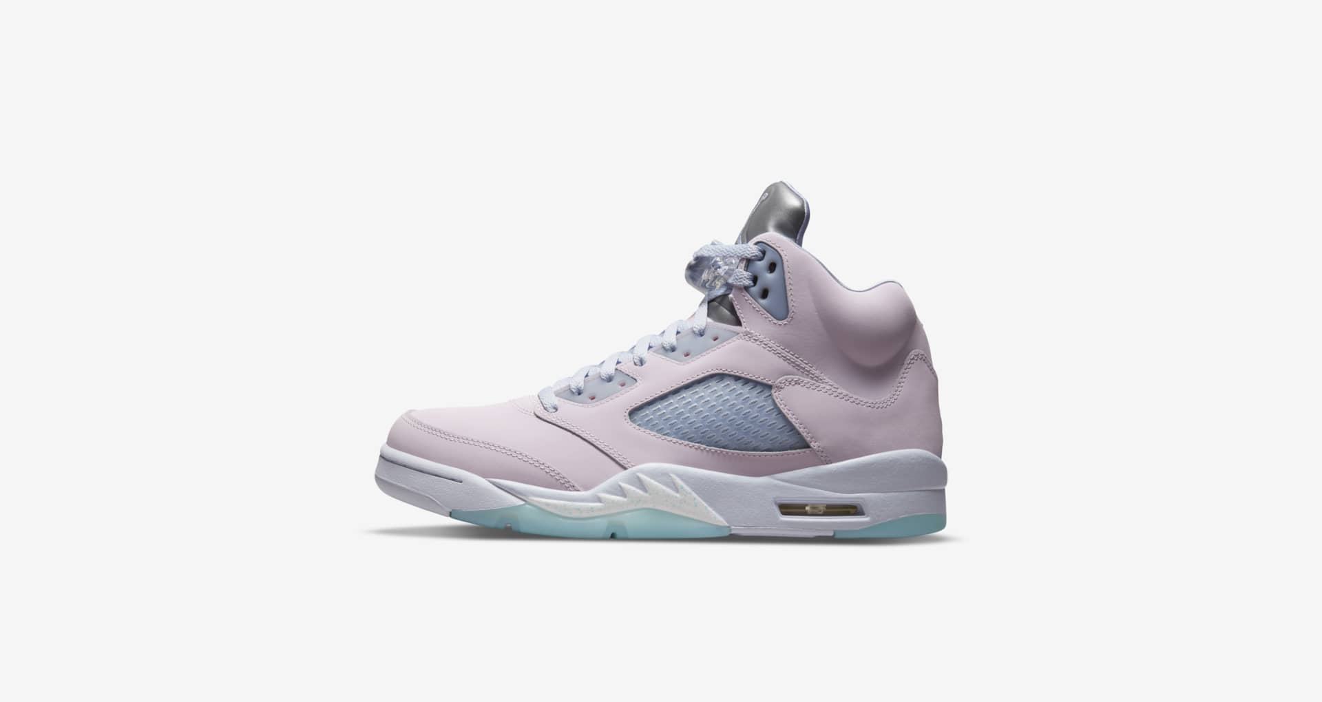 pink and grey jordan 5s