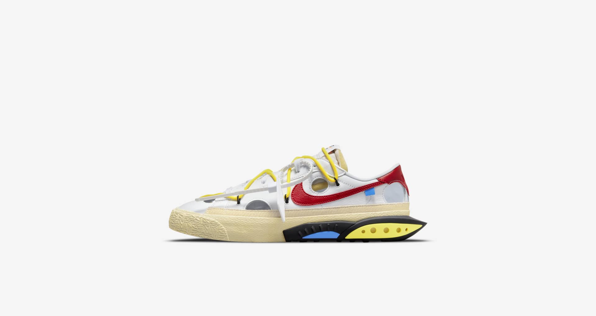 Blazer Low x Off-White 'White and University Red' (DH7863-100) Release Date