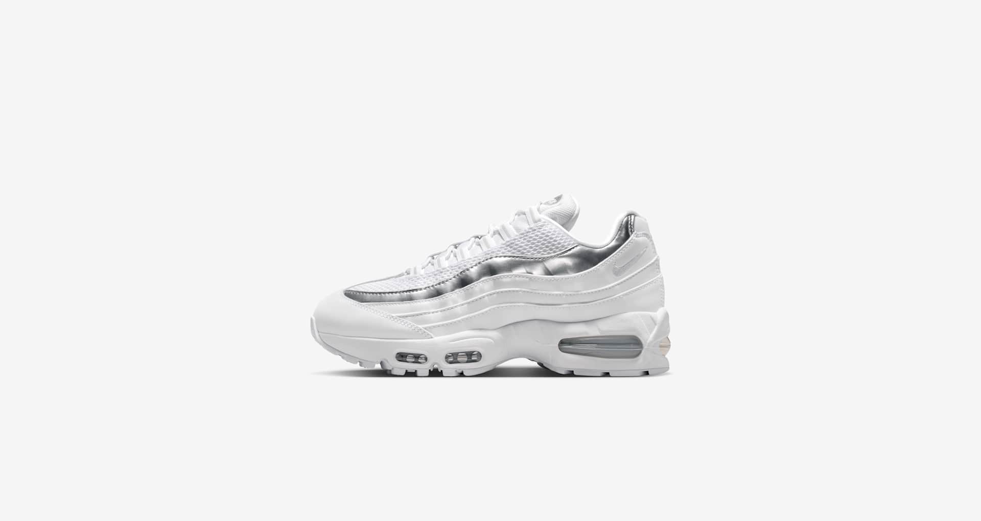 Women's Air Max 95 Big Bubble 'White and Light Charcoal' (IR1129
