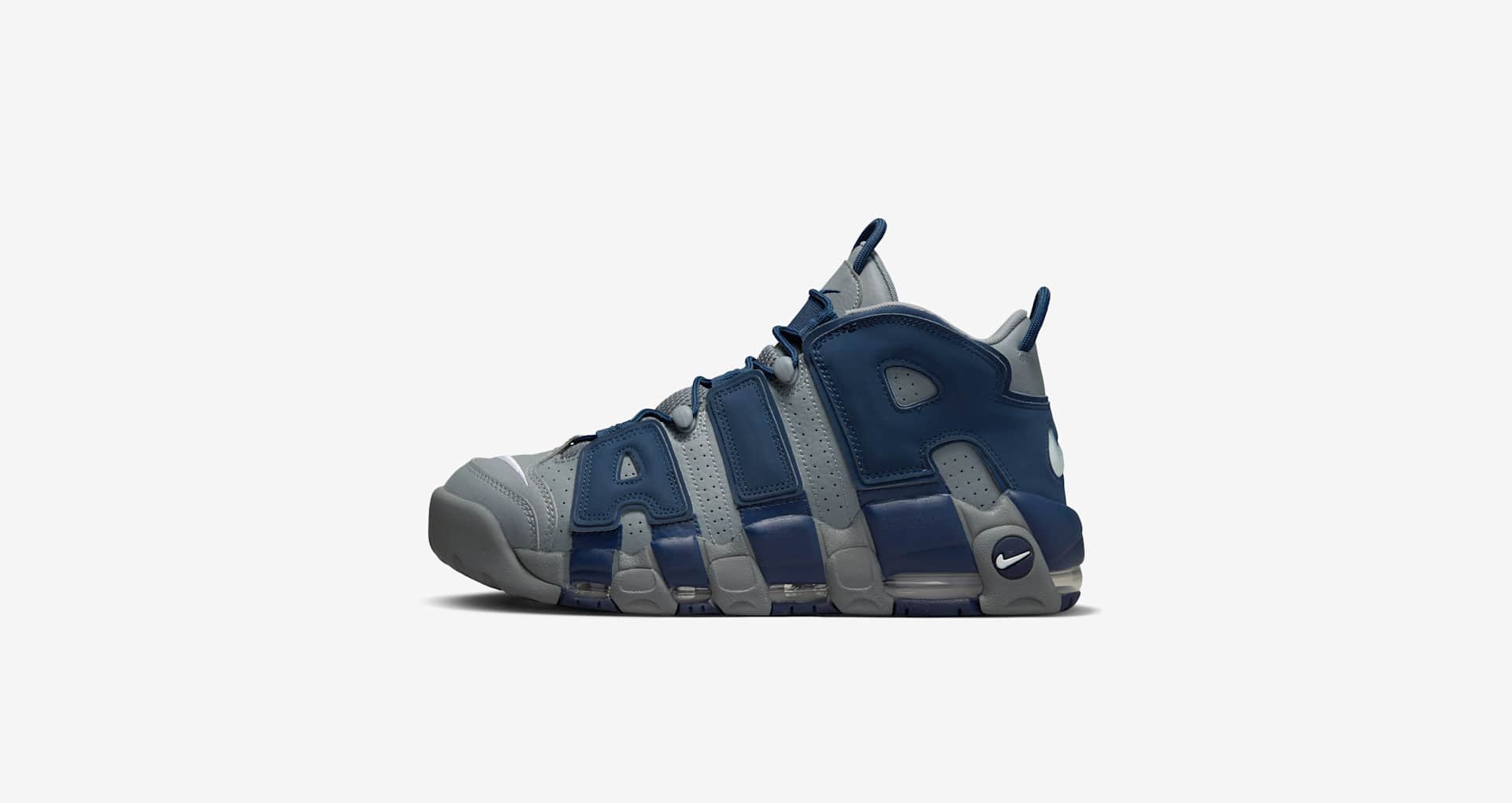 nike air more uptempo cool grey midnight navy