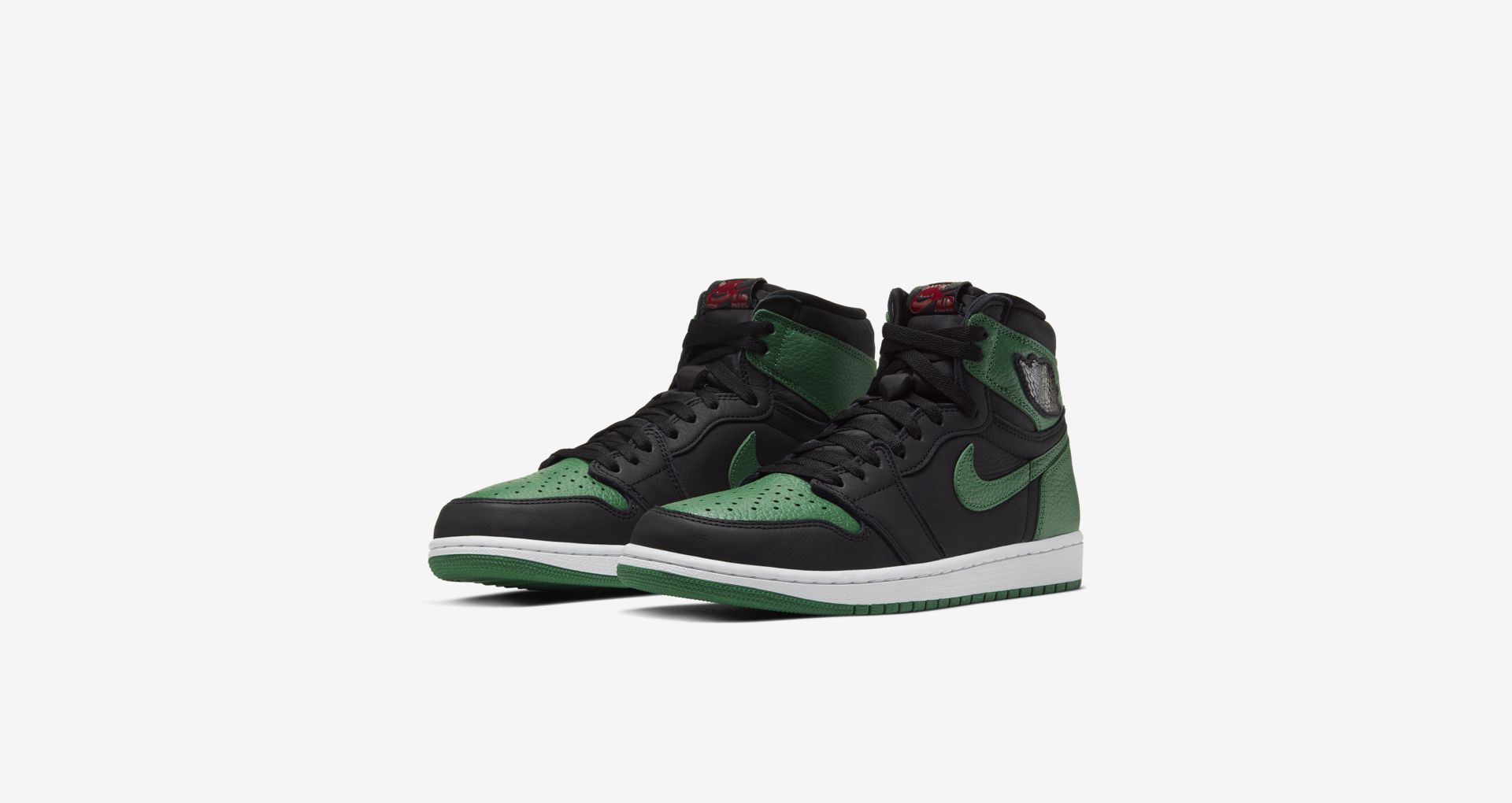 black and green jordan ones