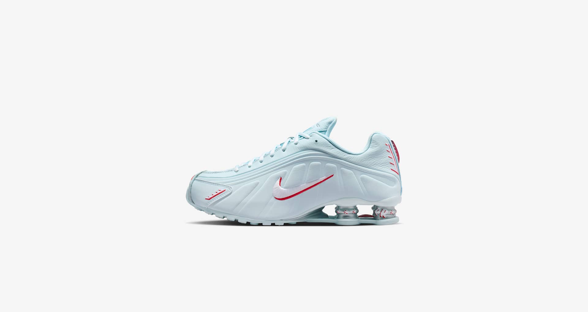 Shox R4 'Glacier Blue and University Red' (IQ1867-474) Release