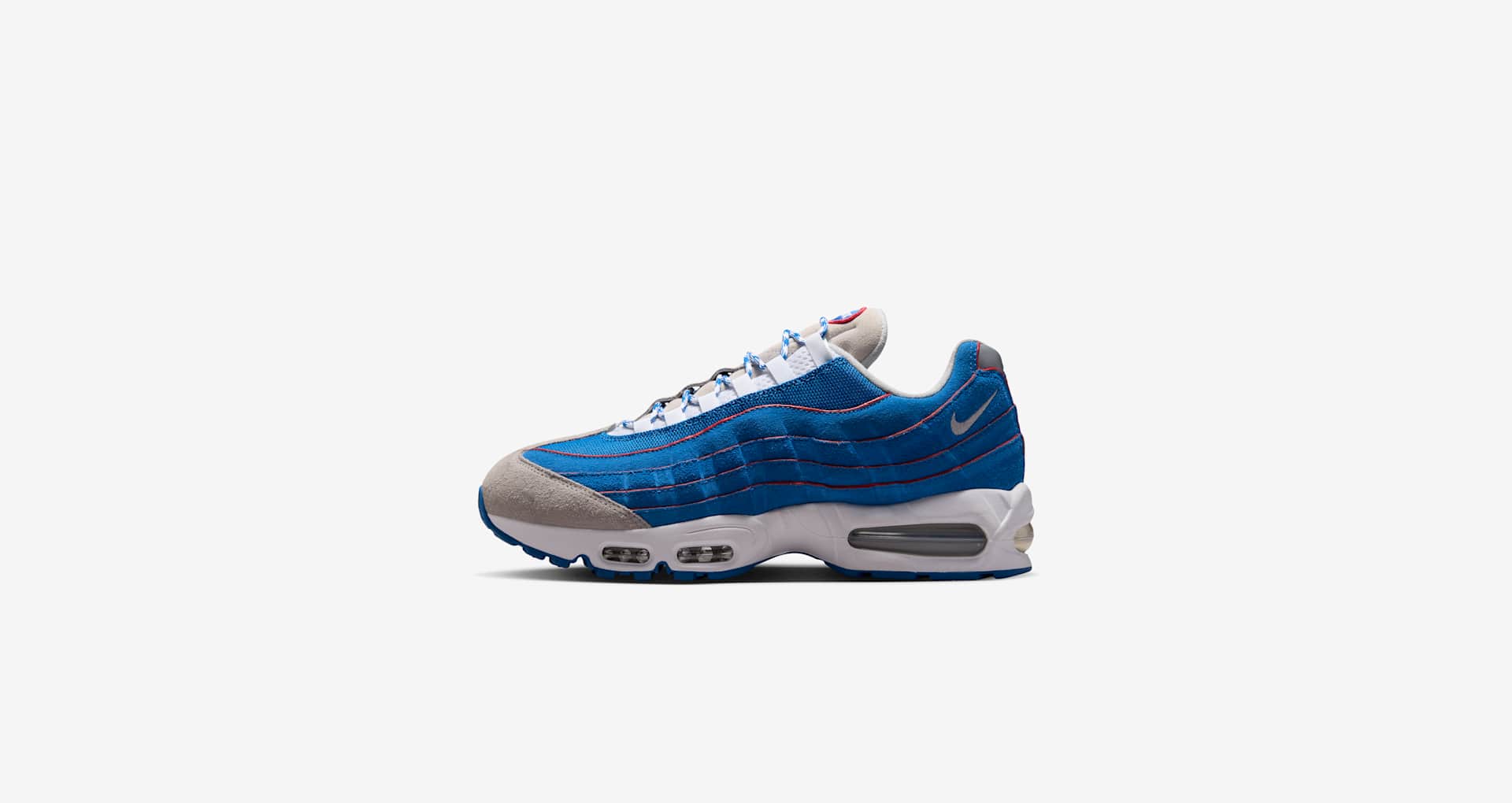 Air Max 95 Big Bubble Blue Sapphire and Action Red