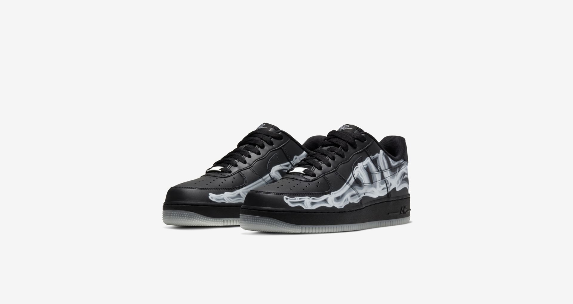 nike af1 black skeleton