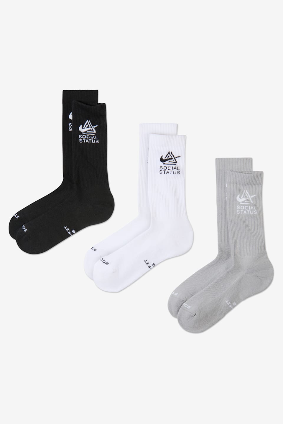 Date de sortie des chaussettes mi-mollet Nike Everyday Elevated x Social Status (3 paires) (IU1059-900)