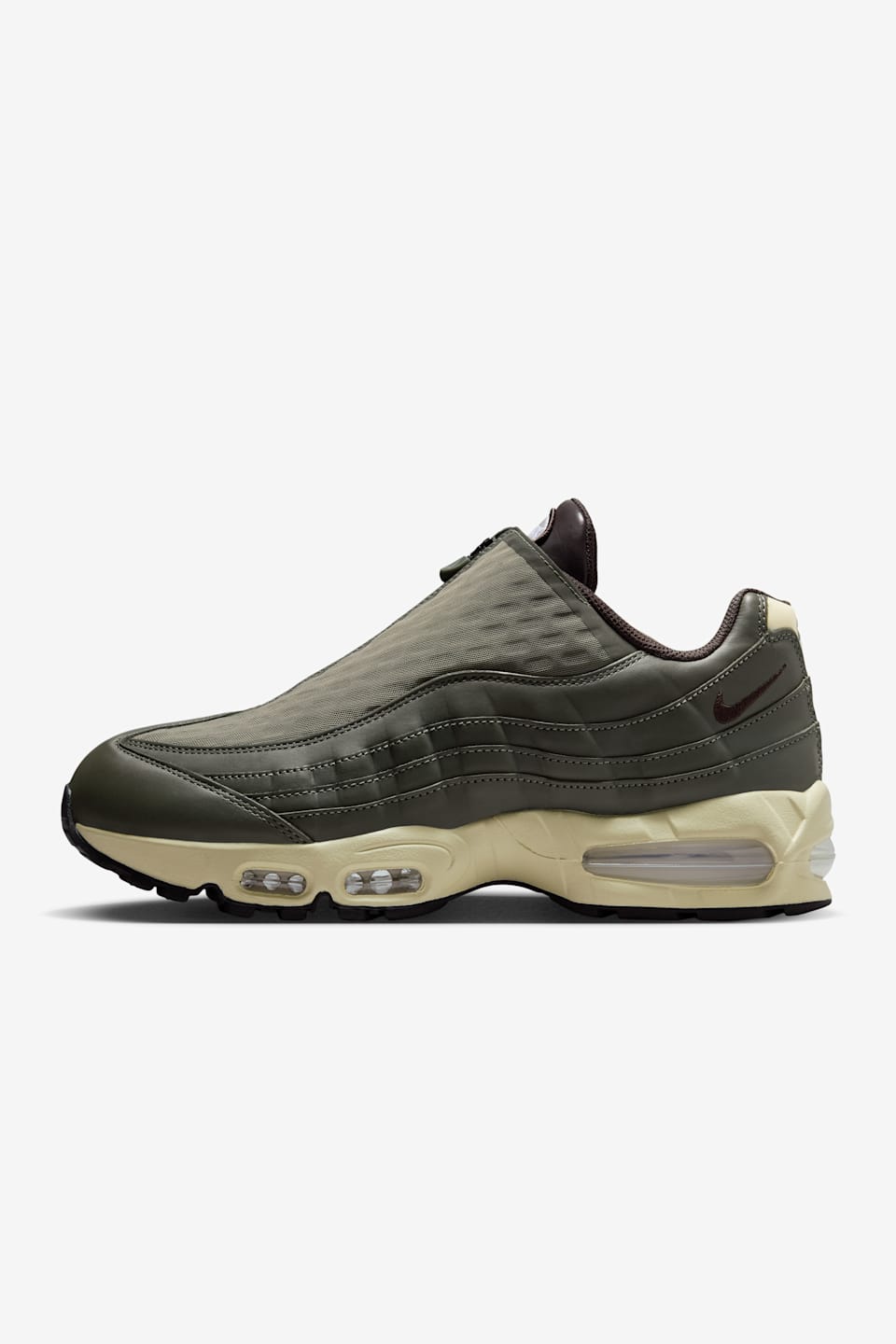 วันเปิดตัว Air Max 95 Big Bubble Zipper "Medium Olive and Alabaster" (IQ3466-200)