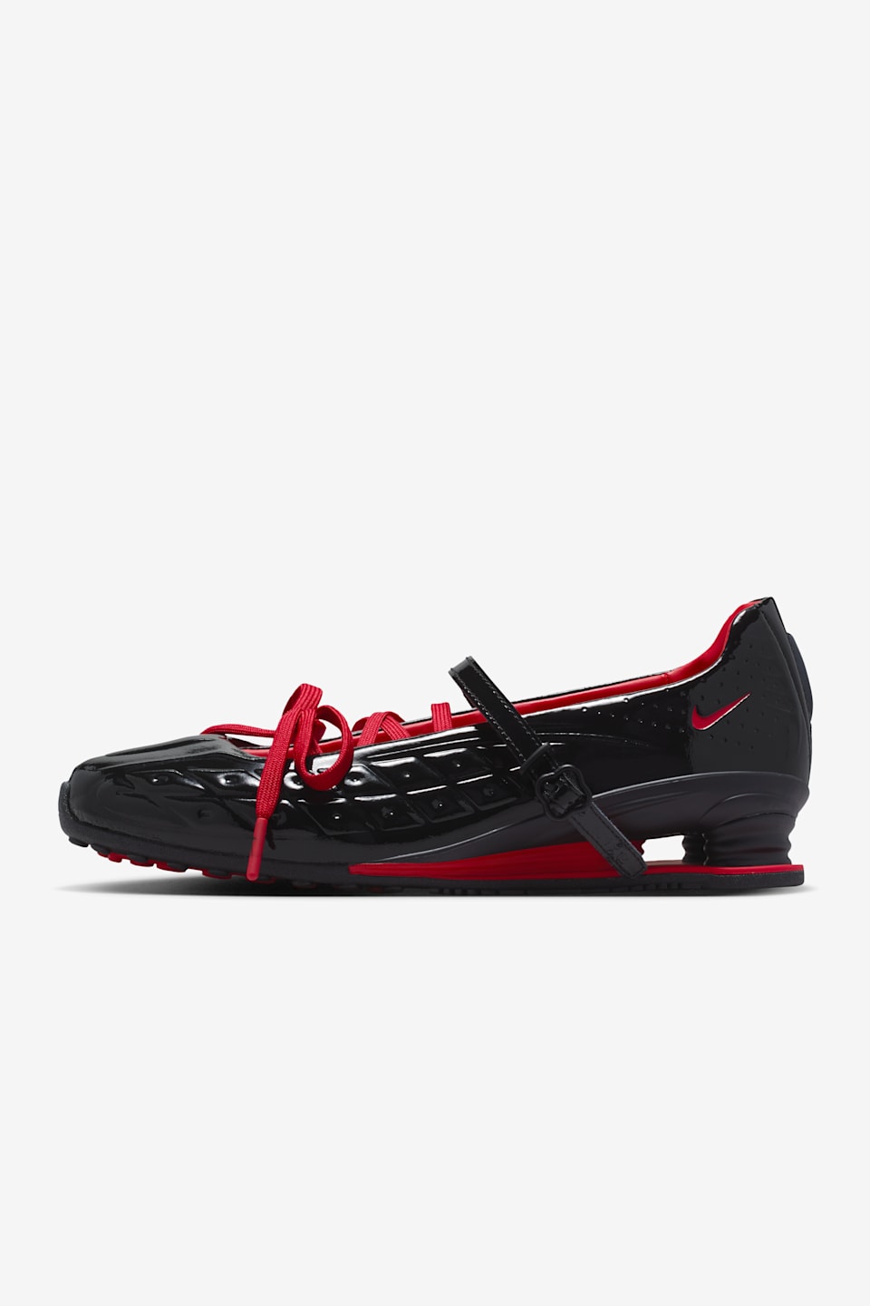 Női Shox Z Calistra x LABELHOOD „Black and University Red” (IW7881-001) – megjelenési dátum 