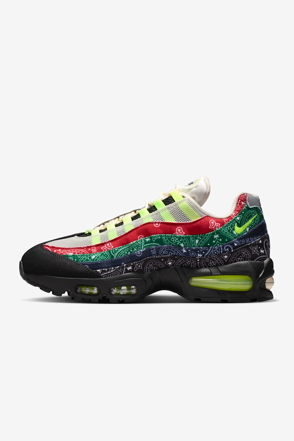 Air Max 95 Big Bubble "Volt and University Red" (IQ0620-100) – Erscheinungsdatum