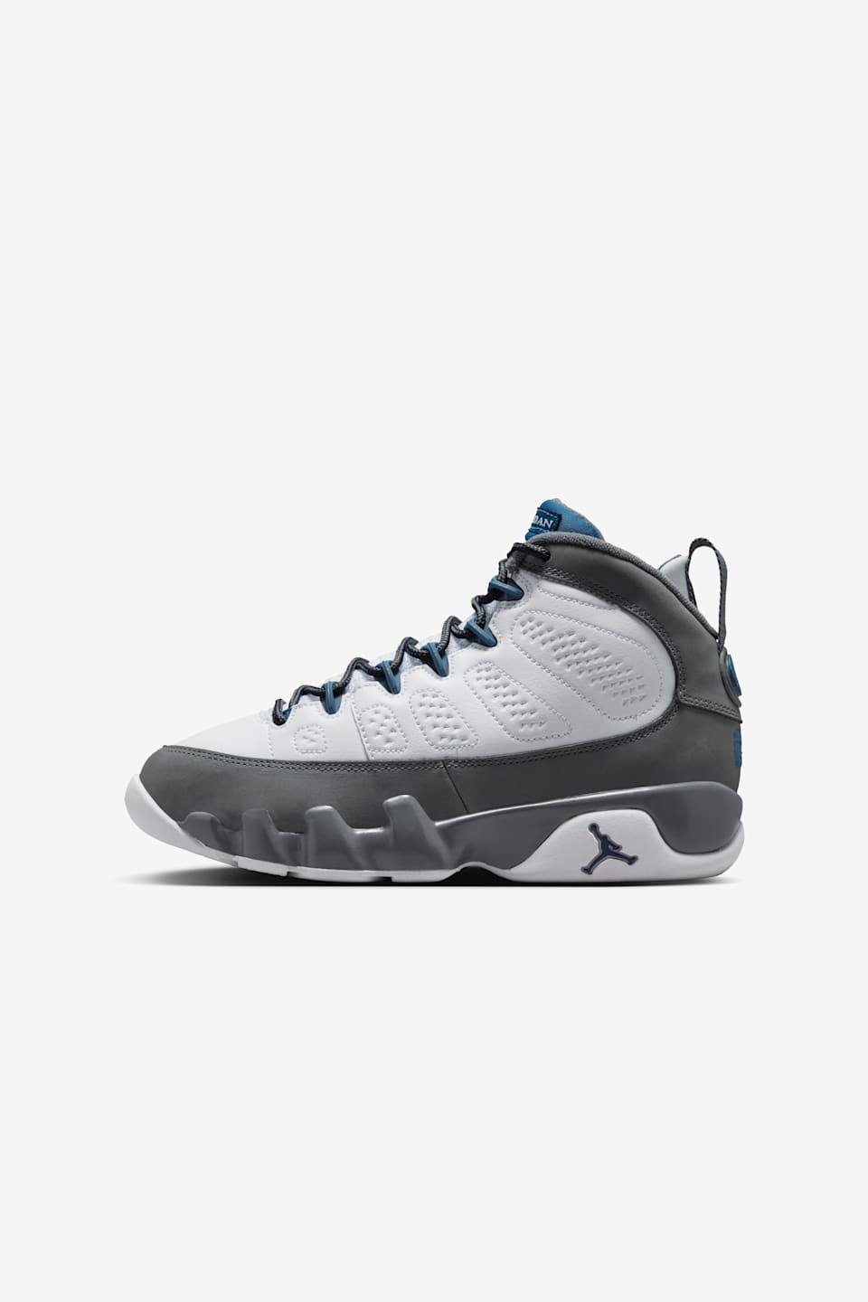 Big Kids' Air Jordan 9 'Flint Grey and French Blue' (HV4574-100)