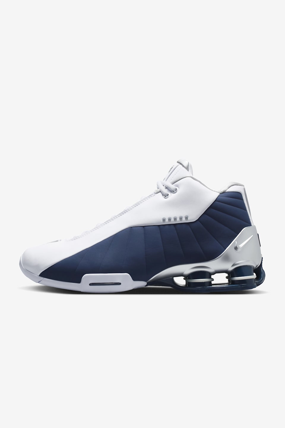 Nike Shox BB4 'White and Midnight Navy (Release Date)