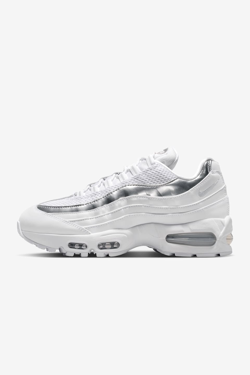 Women's Air Max 95 Big Bubble 'White and Light Charcoal' (IR1129-100) Release Date