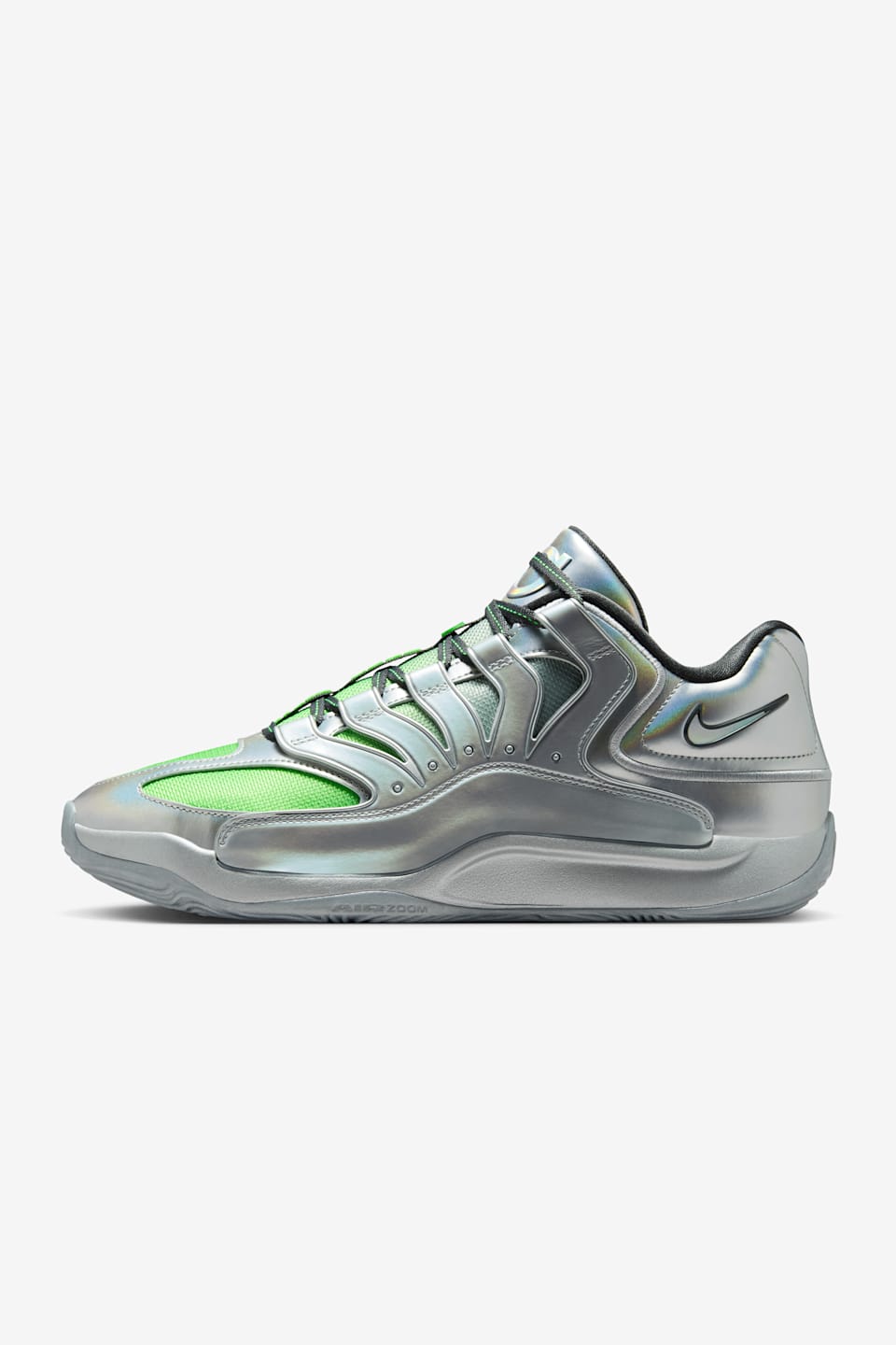Fecha de lanzamiento de los KD18 "EYBL" "Metallic Silver and Green Strike" (IF2519-001) 